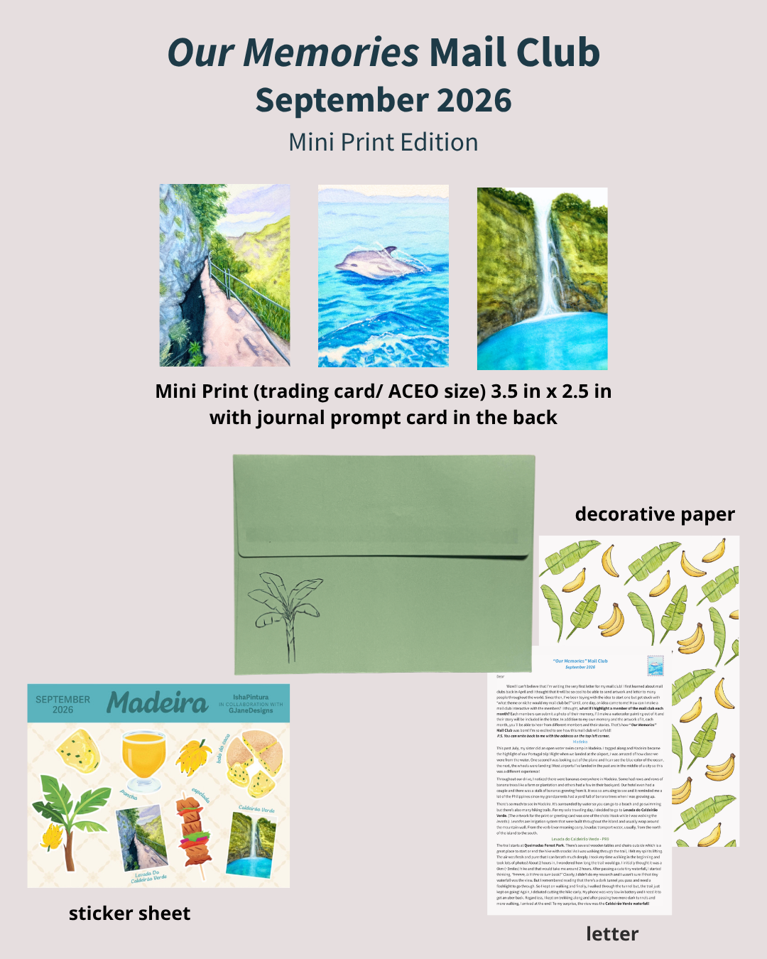 September Mail - Collectible Cards Edition w. sticker sheet